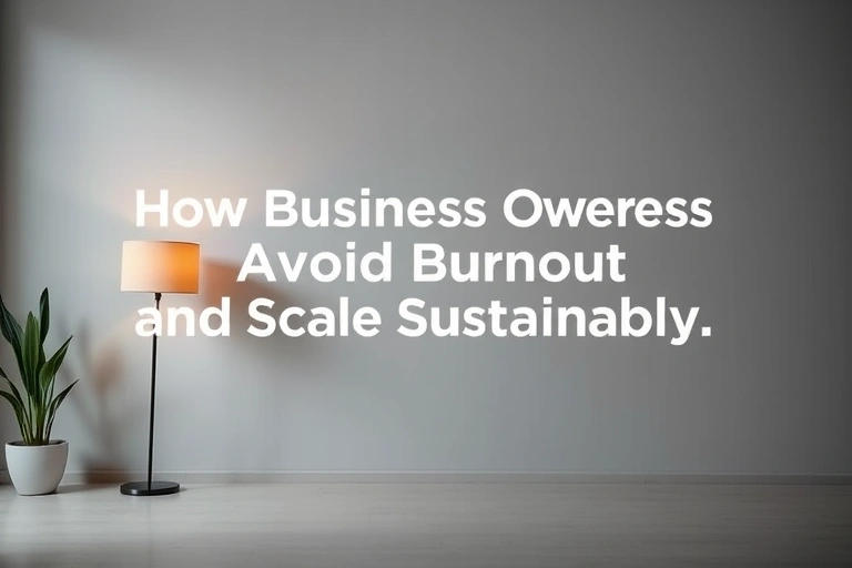 Conceitos visuais relacionados a How Business Owners Can Avoid Burnout and Scale Sustainably