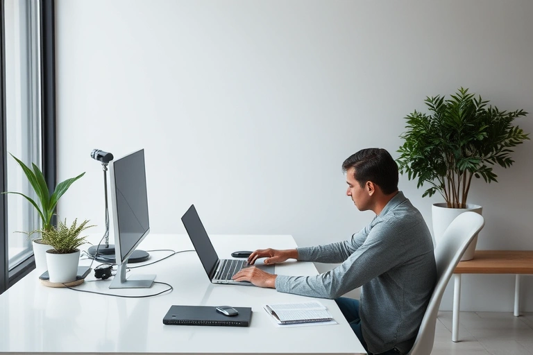 Conceitos visuais relacionados a The Rise of Remote Work: Opportunities and Challenges for American Companies