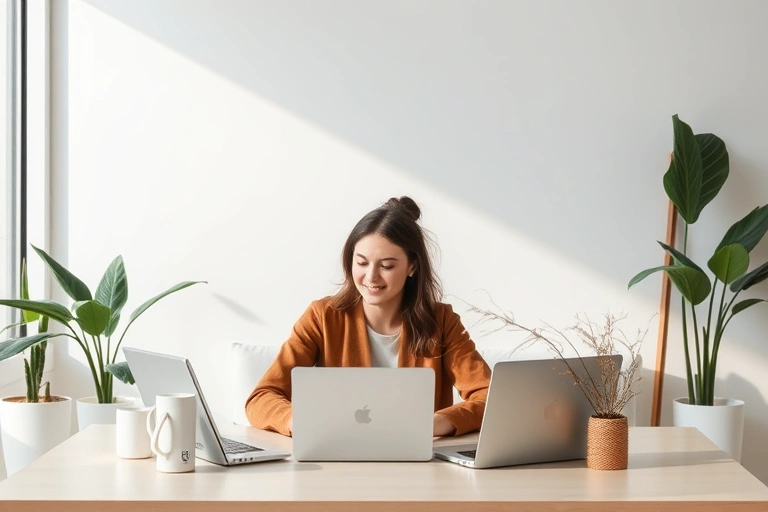 Conceitos visuais relacionados a From Side Hustle to Scalable Business: Steps to Go Full-Time Successfully