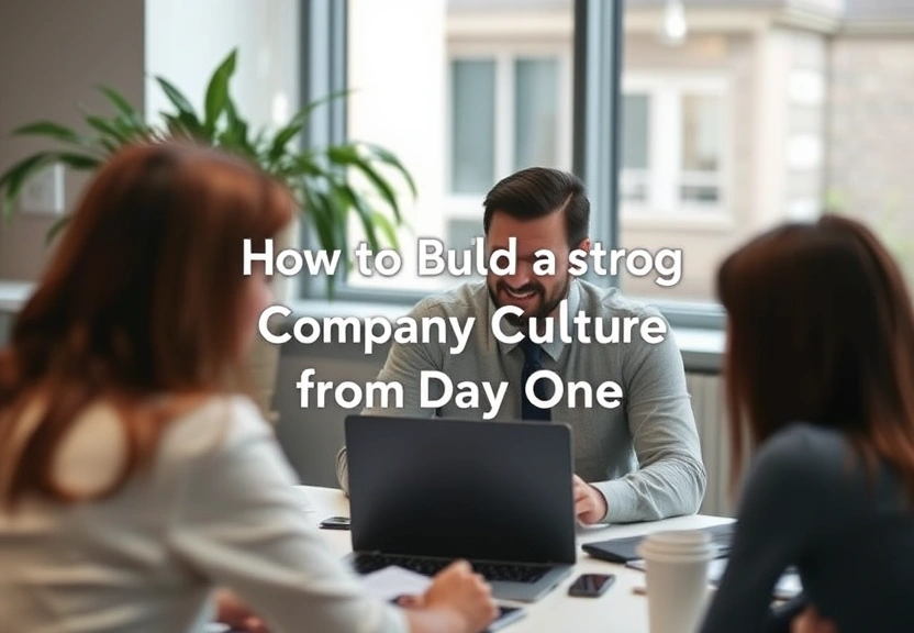 Representação visual: How to Build a Strong Company Culture from Day One